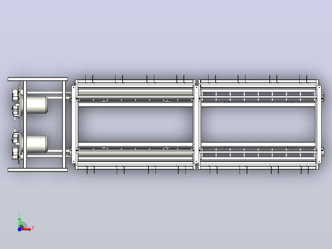 缠绕机 绕线机precision-cheese-winder-1832-模型格式为 stp前视图