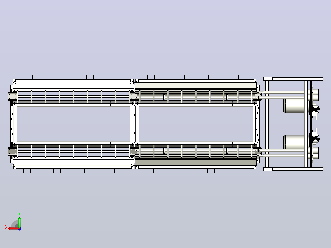 缠绕机 绕线机precision-cheese-winder-1832-模型格式为 stp后视图