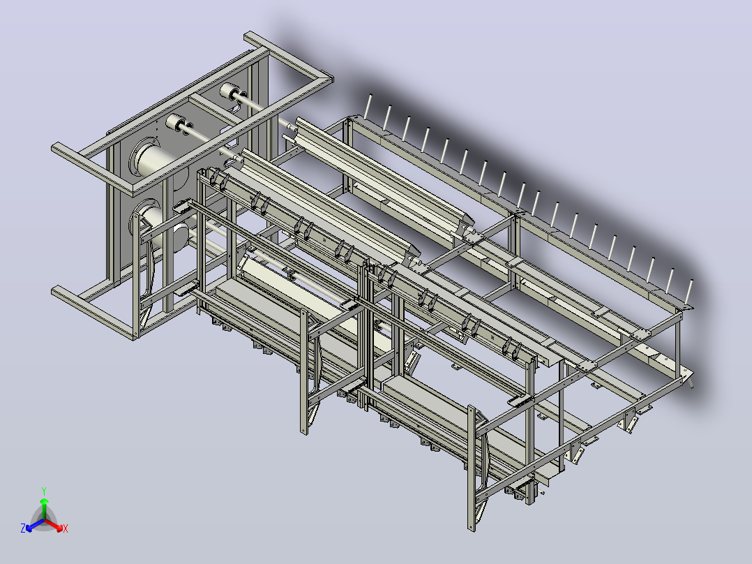 缠绕机 绕线机precision-cheese-winder-1832-模型格式为 stp正等轴测图