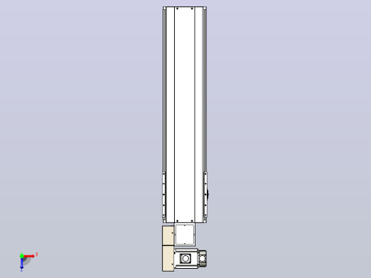 皮带直线轴半封闭可选导轨TPA-HNB-220D-176-L700-ML-Y-P1K-N3俯视缩略图