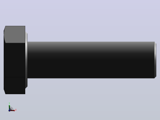 六角头螺栓M10×35右视缩略图