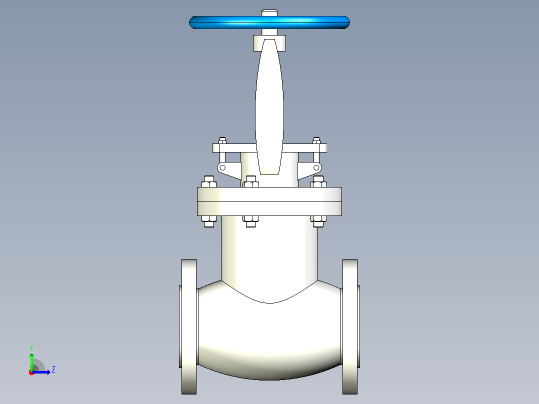 J41H-Y-Class150Lb APII美标截止阀[2]左视图