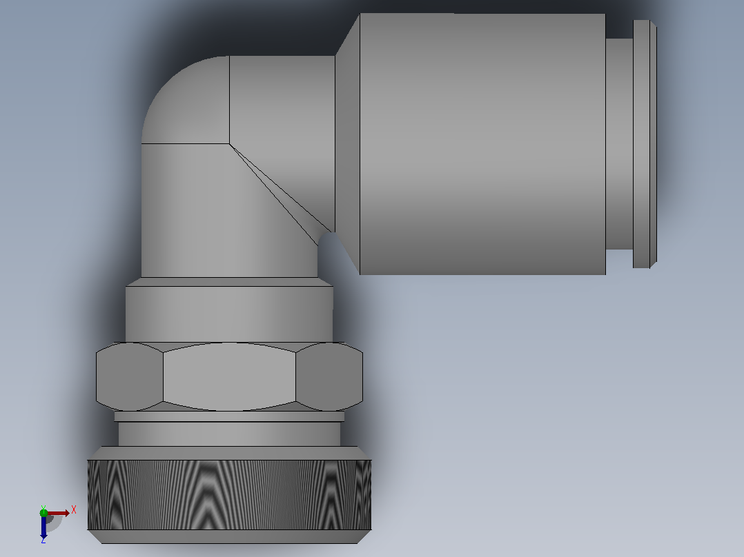 IPLP-G L型螺纹弯头-G螺纹气动管接头[IPLP12-G04]俯视图