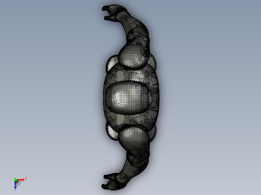 3D打印机男性身体模型俯视缩略图