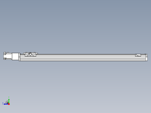 滚珠丝杠直线轴内置导轨TPA-GCR-80-1610C-L950-M-M40-N3右视缩略图