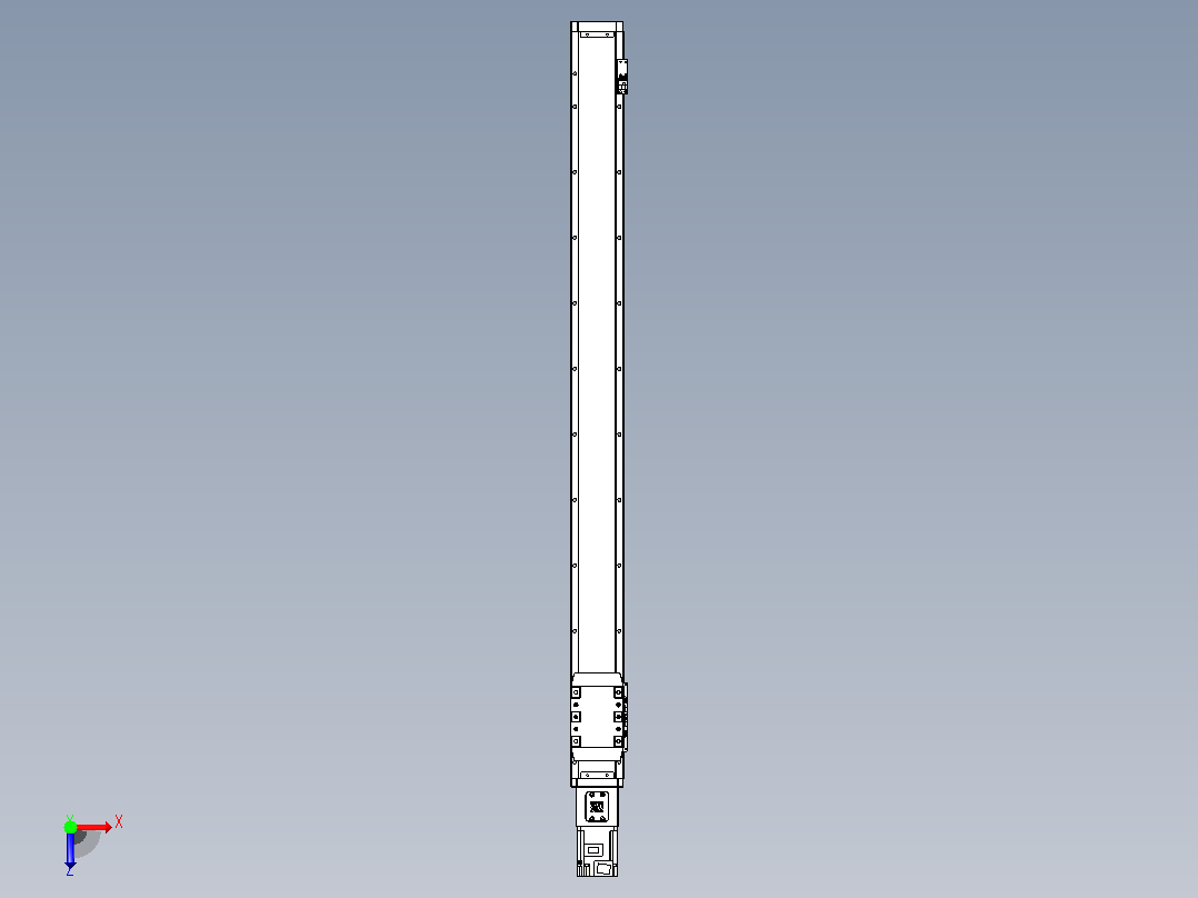滚珠丝杠直线轴内置导轨TPA-GCR-80-1610C-L950-M-M40-N3俯视图