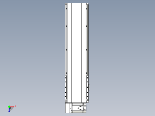 皮带直线轴半封闭可选导轨TPA-HNB-202D-140-L500-LU-C-P75-N3俯视缩略图