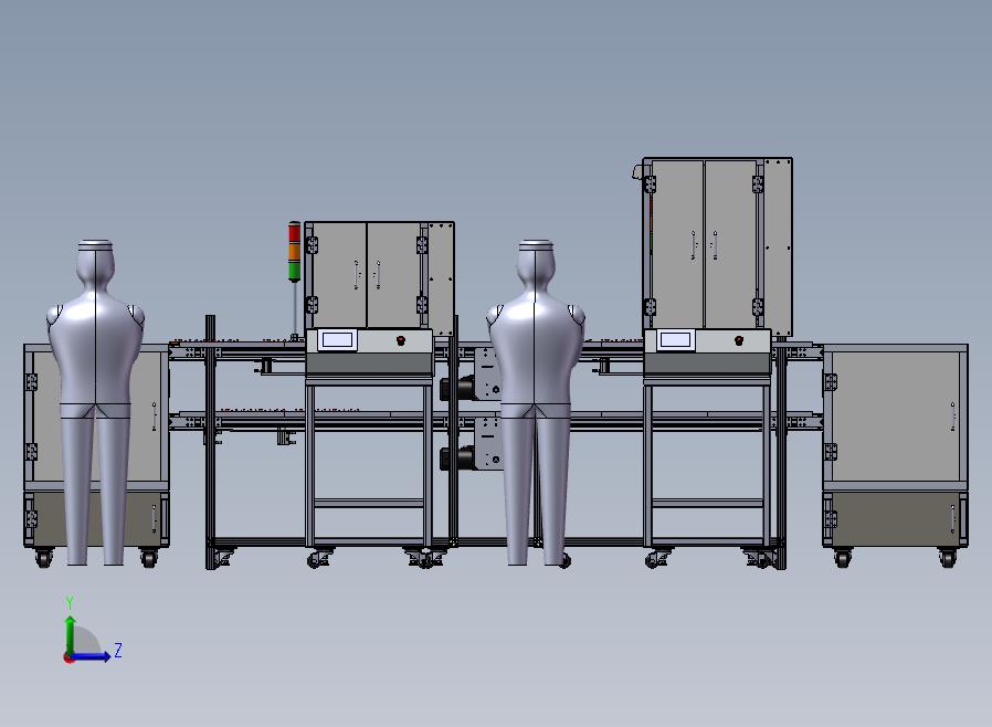自动拧螺丝机 自动装配流水线左视图
