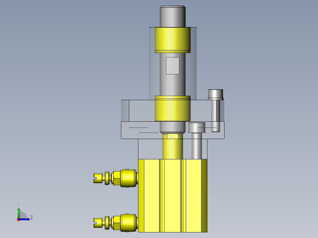 压板传送的避让拦截机构左视图