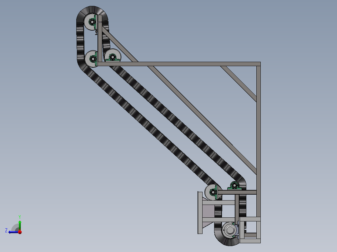 大倾角皮带右视图