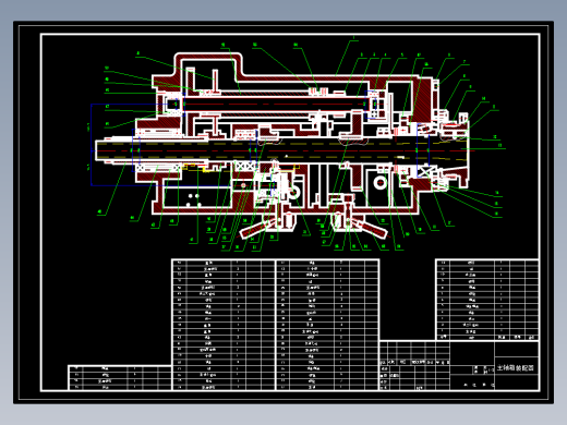 CA6160主轴箱测绘CAD图纸