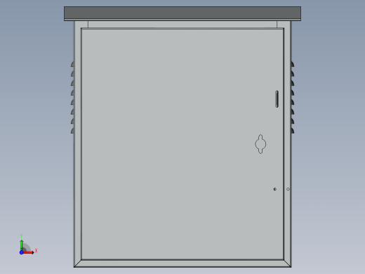 不锈钢户外箱体sw前视缩略图