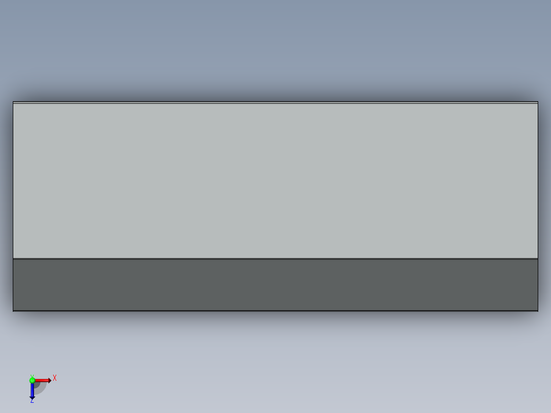 不锈钢户外箱体sw俯视图