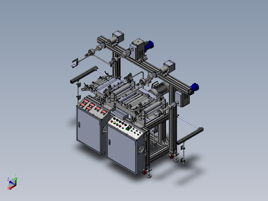 THJ300B.2双座贴合机正等轴测图