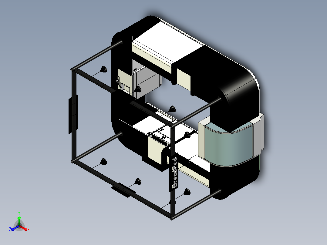 面包售货亭3D模型图纸 STP格式