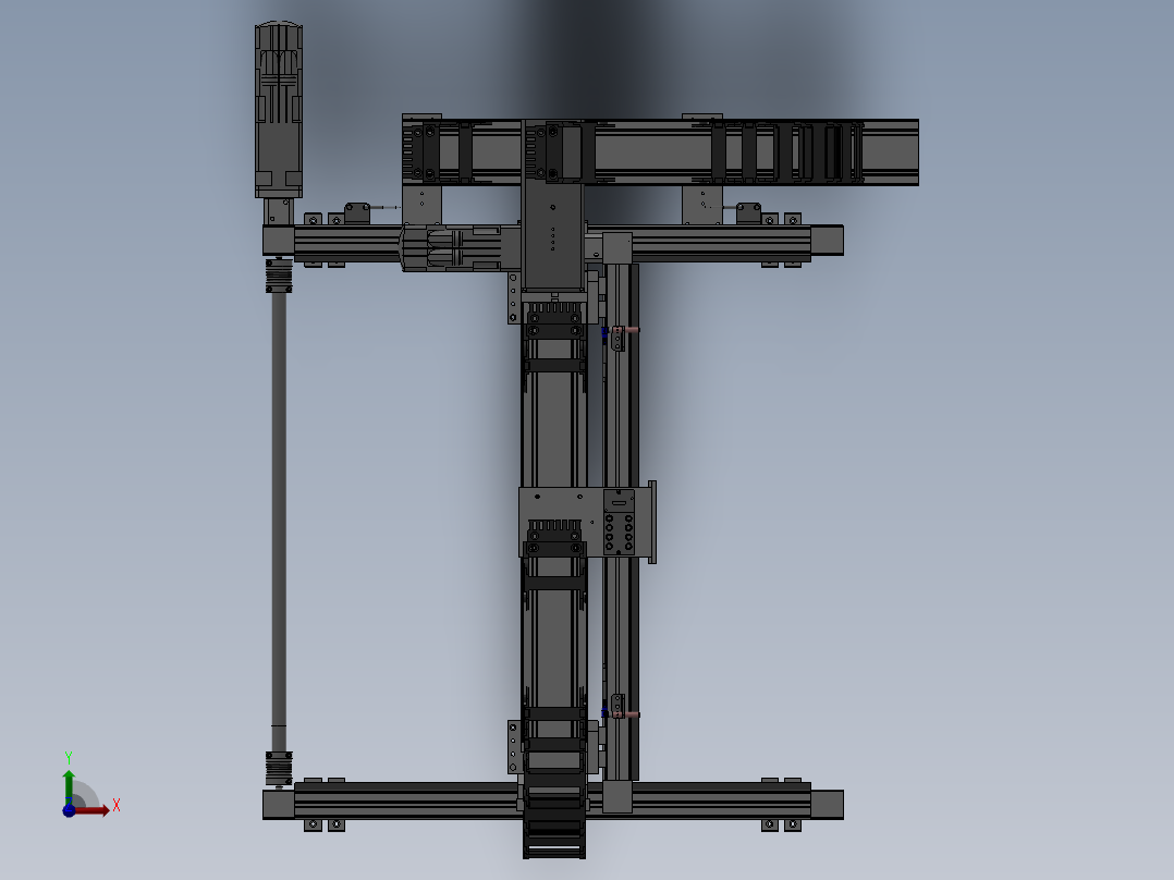 三轴机械臂前视图