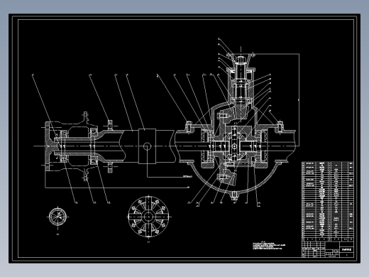 汽车驱动桥主减速器cad图纸装配图+零件图 驱动桥主减速器CAD图纸
