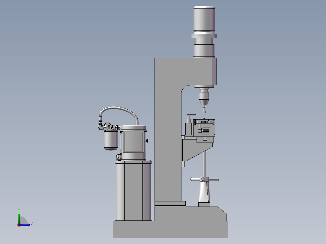 CNC设备柳钉机左视图