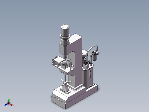 CNC设备柳钉机正等轴测缩略图