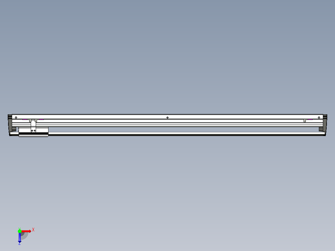 威洛博VL系列3d模型模组VL14S1Y-S1000俯视图