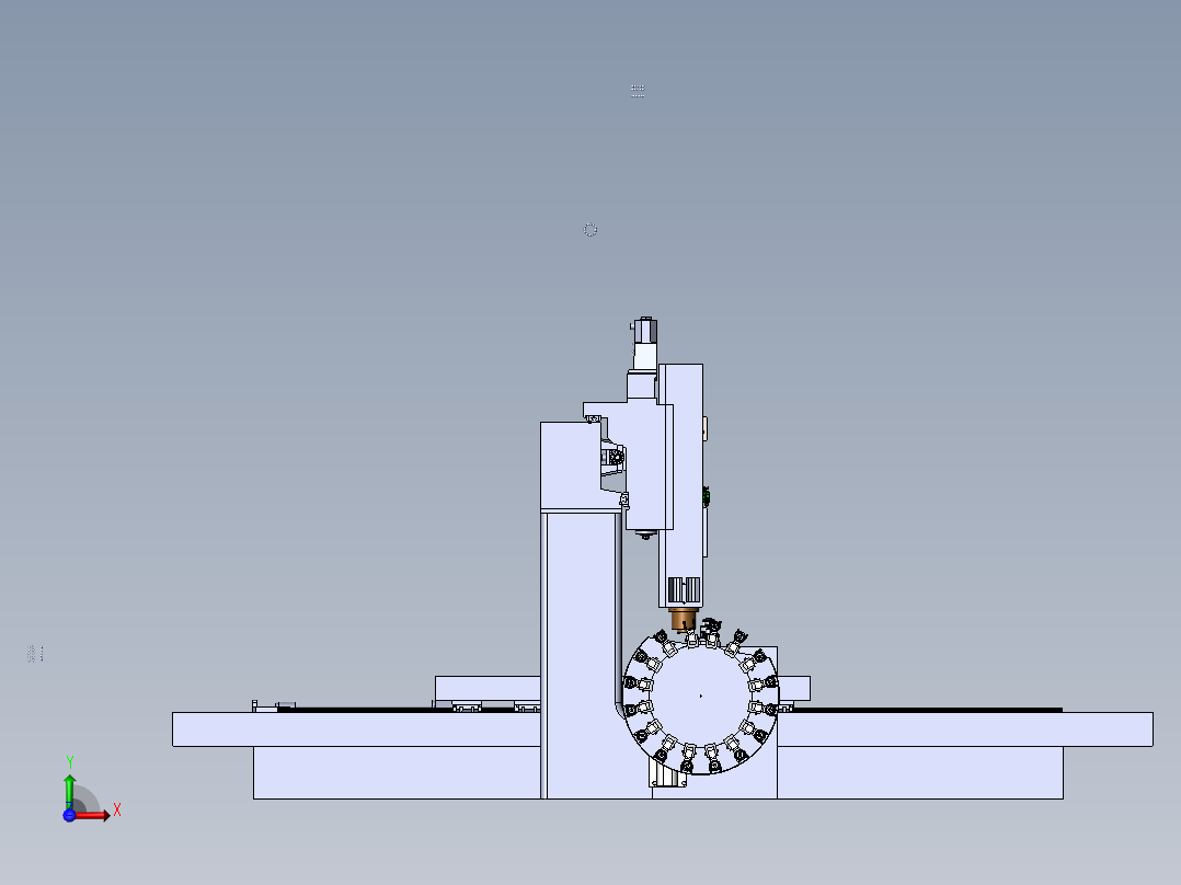 刀库模型三维建模参数可调798524===500前视图
