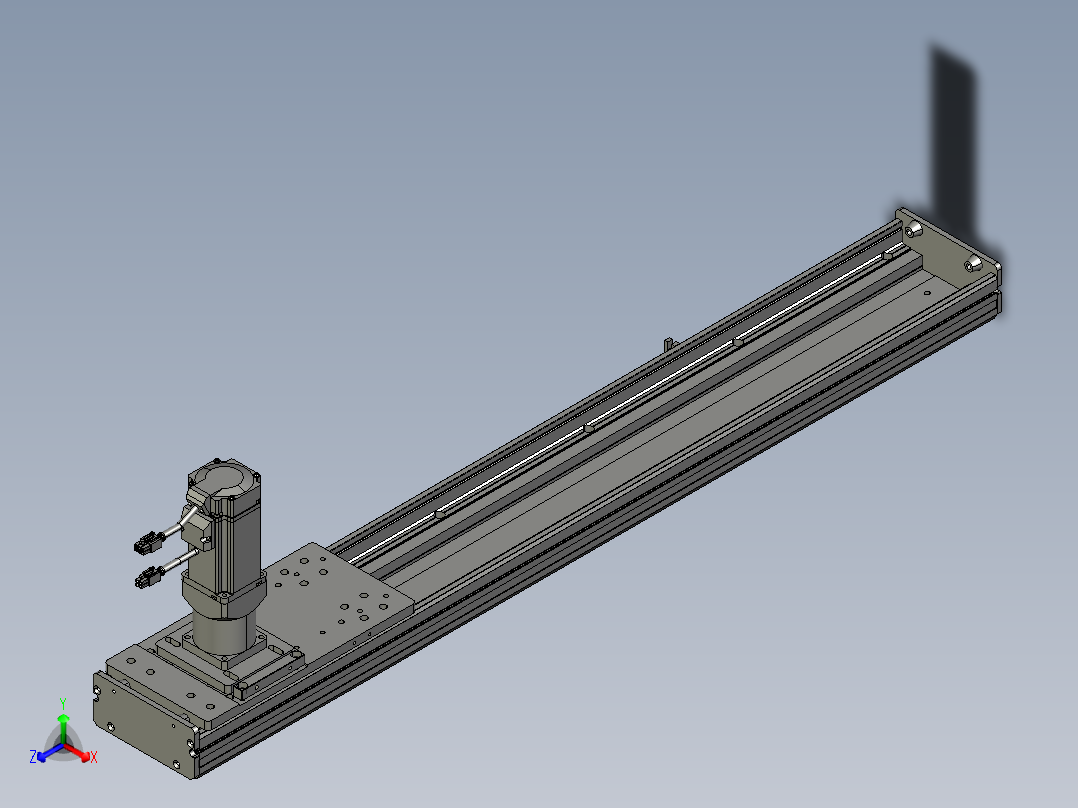 东锦齿条传动DH136G-S750-BU-减速机+P400W主视图