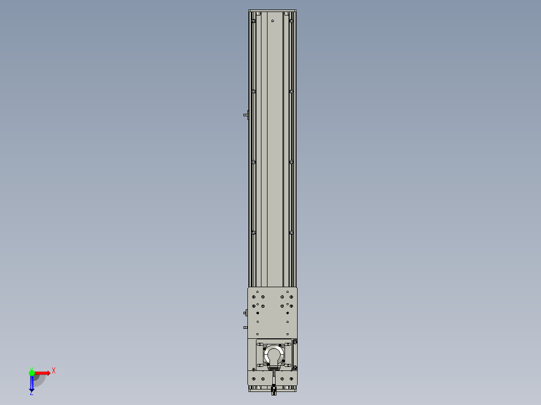 东锦齿条传动DH136G-S750-BU-减速机+P400W俯视图