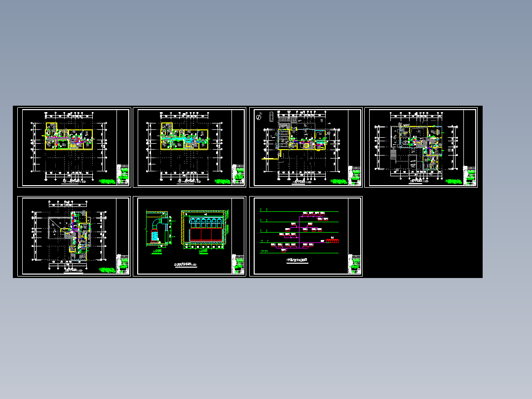广州市某别墅的空调通风设计图