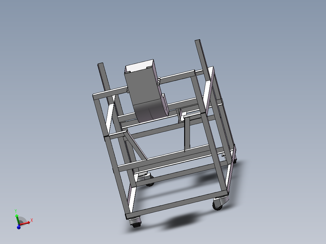 板栗开口翻炒一体机三维模型455560==350gaogeyeyou主视图