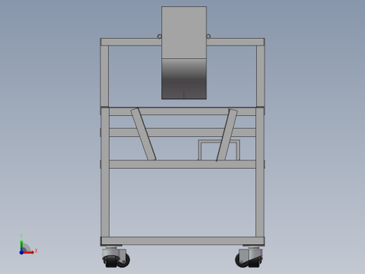 板栗开口翻炒一体机三维模型455560==350gaogeyeyou前视缩略图