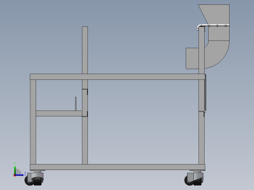 板栗开口翻炒一体机三维模型455560==350gaogeyeyou左视缩略图