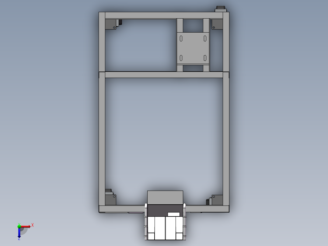 板栗开口翻炒一体机三维模型455560==350gaogeyeyou俯视图