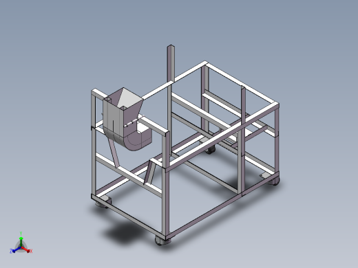 板栗开口翻炒一体机三维模型455560==350gaogeyeyou正等轴测缩略图