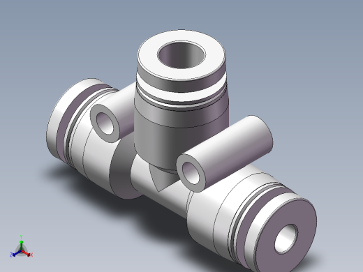 气动接头-T型三通APEW6-4（6变4）
