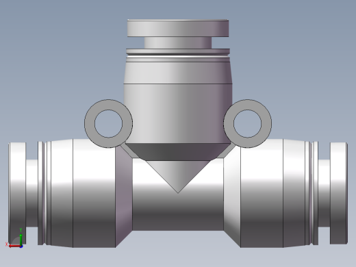 气动接头-T型三通APEW6-4（6变4）后视缩略图