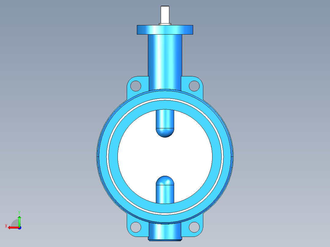 阀门模型WD71X-I_[150]后视图
