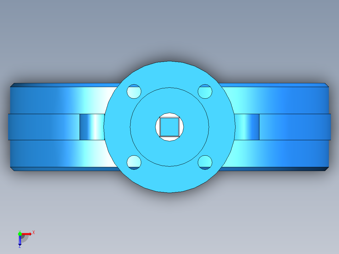 阀门模型WD71X-I_[150]俯视图