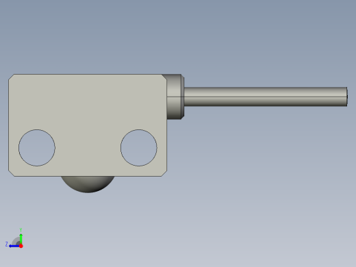 基恩士PS-55C_kc图纸模型右视缩略图