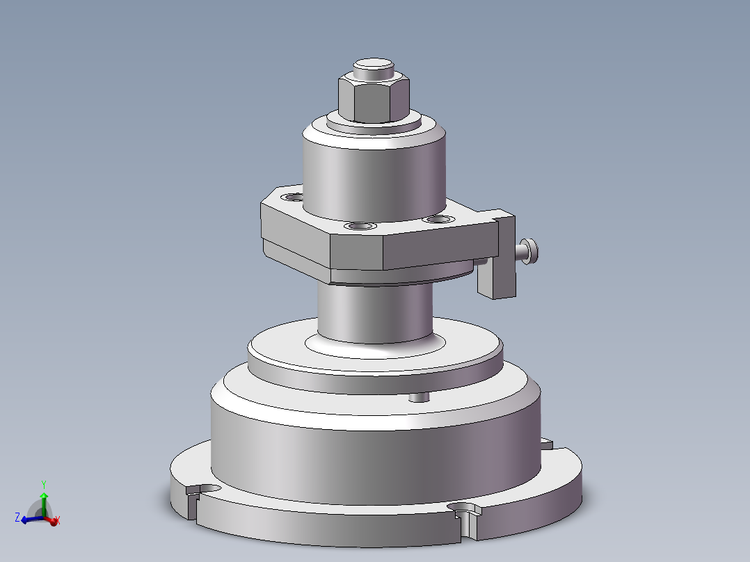 831004法兰盘加工工艺及钻4-φ9孔夹具设计【含三维】主视图