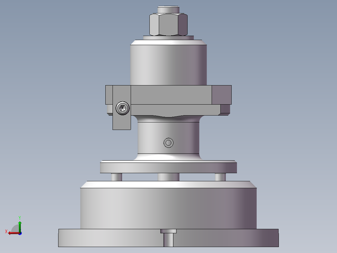 831004法兰盘加工工艺及钻4-φ9孔夹具设计【含三维】后视图