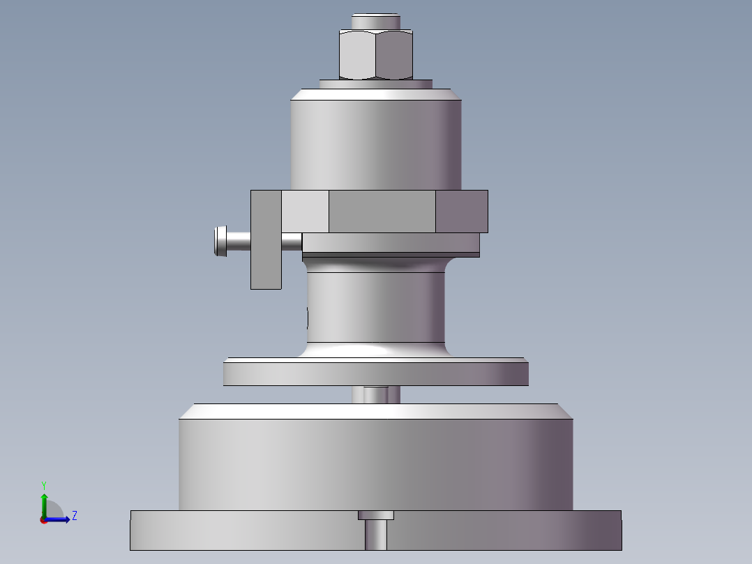 831004法兰盘加工工艺及钻4-φ9孔夹具设计【含三维】左视图