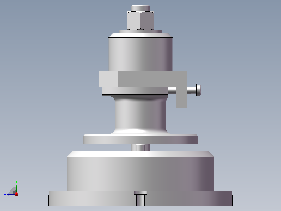 831004法兰盘加工工艺及钻4-φ9孔夹具设计【含三维】右视图