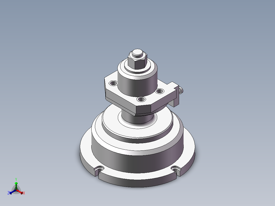 831004法兰盘加工工艺及钻4-φ9孔夹具设计【含三维】正等轴测图