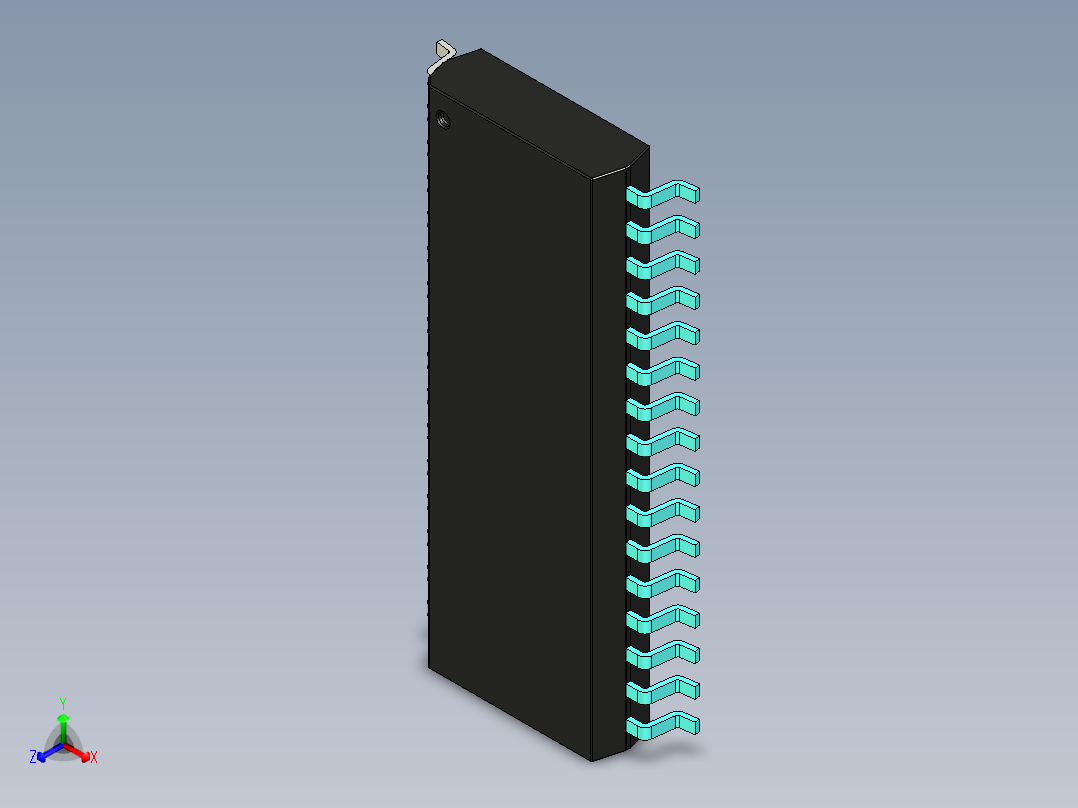 元器件3D封装SOIC32W50