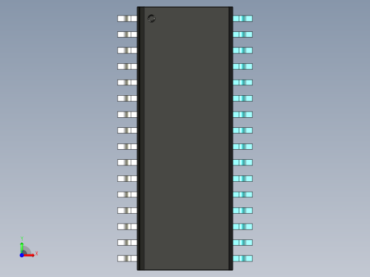 元器件3D封装SOIC32W50前视缩略图