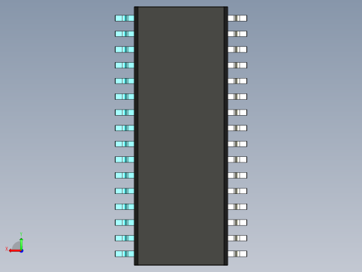 元器件3D封装SOIC32W50后视缩略图