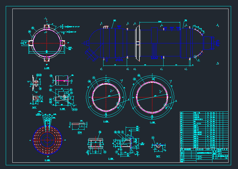 高压热交换器图纸916691