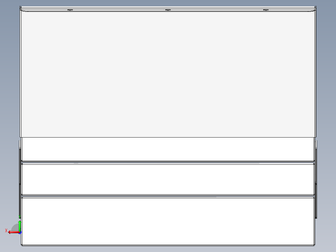 卡车工具箱后视图