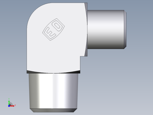 卡套式工业通用硬管接头EO_Male_stud_elbow_WE04LLRCFX前视缩略图