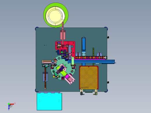散装LED胶座自动组装机俯视缩略图
